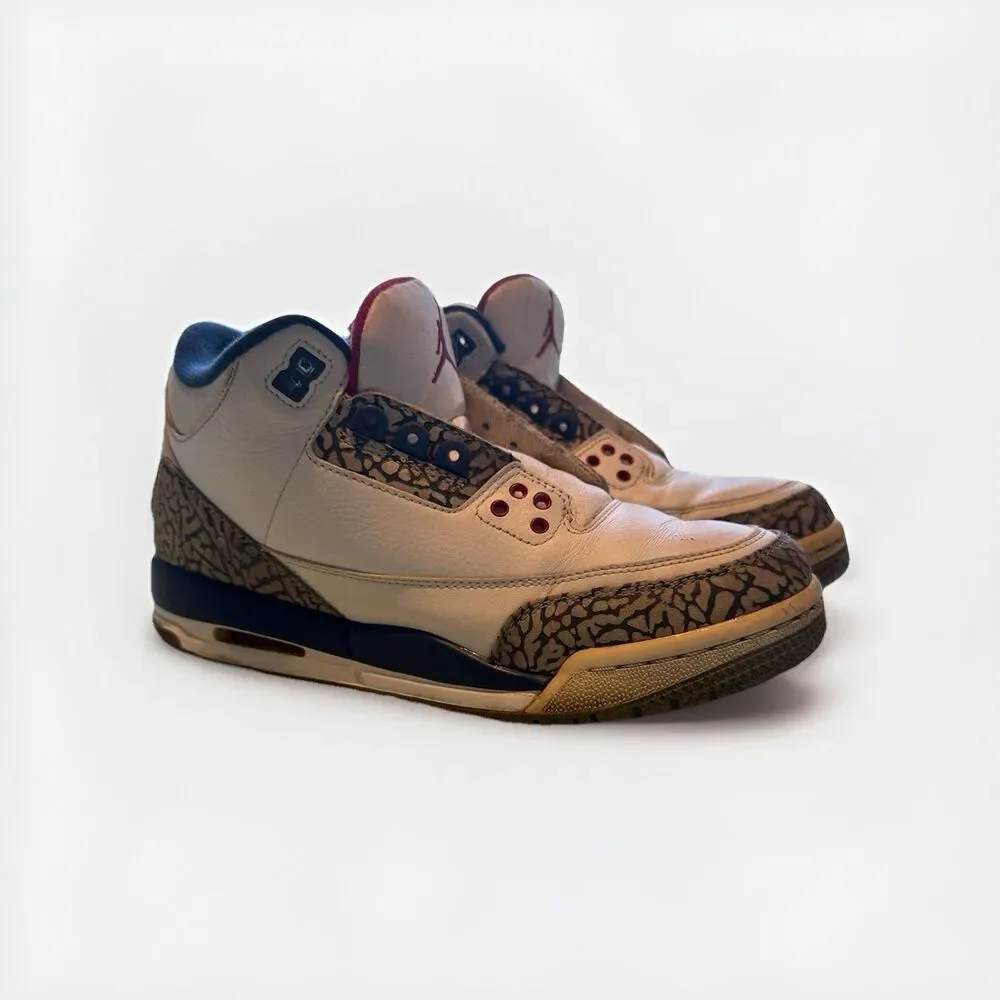 Nike Air Jordan 3 Retro OG BG True Blue 2016 Size Youth 6y Women’s 7.5